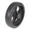 Vestil Mold on Rubber Wheel 8x2 Black WHL-MR-8X2 - alternate 1